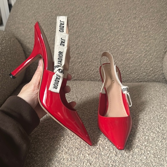 Dior J’adiorRed Slingback Pumps - Picture 7 of 8